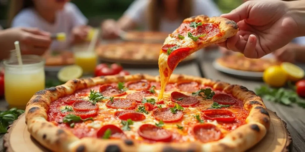 Spicy Pepperoni Pizza : Sicilian Style with Hot Tomato Sauce 6 Spicy Pizza