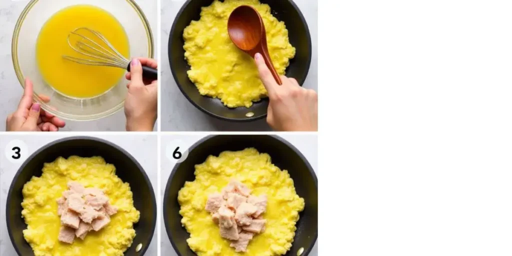 Deliciously Easy Scrambled Eggs with Smoked Trout and Crème Fraîche 6 Scrambled Eggs with Smoked Trout and Crème Fraîche